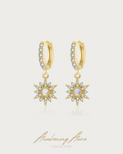 8 AWN STAR - Gold Earrings